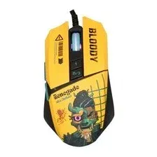Мышь проводная A4Tech Bloody W63 Max Renegade  желтый