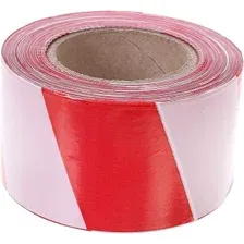 Лента сигнальная Howard 0.075x100 м (красный/белый)