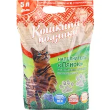 Наполнитель для туалета Кошкина Полянка Лянок 5 л