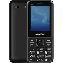 Кнопочный телефон Maxvi P22 (черный)