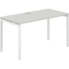 Письменный стол Norden 140х70х75 / SG.205.SH.44.WH (белый/серый бархат)