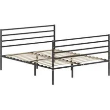 Кровать Домаклево Металика Г4+Г4 160х190 (черный)