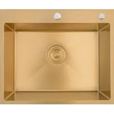 Мойка кухонная Astir Decor PVD Gold 60x50G (с сифоном, дозатором и коландером)