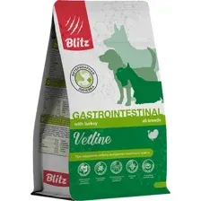Сухой корм для собак Blitz Pets Vetline Gastrointestinal с индейкой 4300В (500 г)