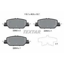 Тормозные колодки дисковые задняя ось TEXTAR 2285201