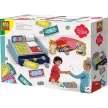 Игровой набор SES Creative Petits Pretenders, Играем в магазин с деревянным кассовым аппаратом, 18006