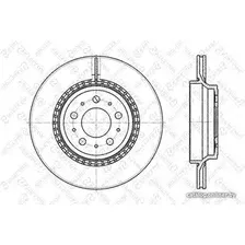 Тормозной диск Stellox 60204852VSX
