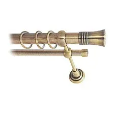 Карниз для штор Lm Decor Гиро 071 2р гладкий 25/16мм (антик, 1.6м)