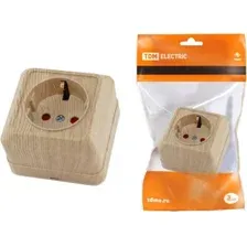 Розетка TDM Electric Ладога SQ1801-0054 (сосна)