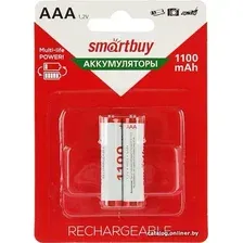 Аккумулятор SmartBuy AAA 1100mAh 2 шт. SBBR-3A02BL1100