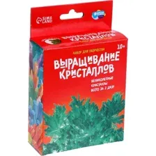 Набор для выращивания кристаллов Школа талантов Лучистые кристаллы / 5115229 (зеленый)