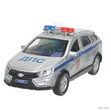 Автомобиль игрушечный Технопарк Lada Vesta SW Cross Полиция / VESTA-CROSS-P-SL