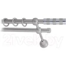 Карниз для штор Lm Decor Жезл 060 2р гладкий (сатин, 3м)