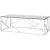 Журнальный столик Stool Group Арт Деко 120x60 ECT-015 (прозрачное стекло/сталь серебристый)