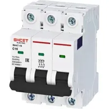 Автоматический выключатель SHCET ВА 47-19 3Р 1А C 6kA (S0000137)