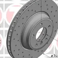 Тормозной диск ZIMMERMANN 150.3441.52