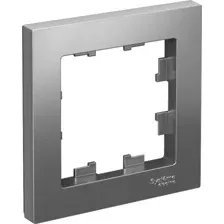 Рамка Systeme Electric AtlasDesign ATN000901 (сталь)