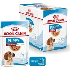 Консервированный корм для собак Royal Canin Medium Puppy Canine (в соусе) 10x140 г