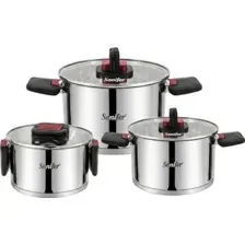 Набор кастрюль Sonifer SF-1193 (3шт, с крышками)
