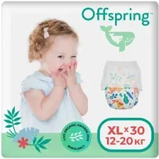 Трусики-подгузники Offspring XL 12-20 кг Джунгли (30 шт)