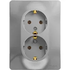 Розетка Schneider Electric Glossa GSL000324 (алюминий)