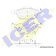 Тормозные колодки Icer 181695
