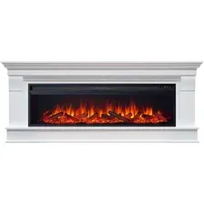 Каминокомплект Смолком Monaco Vision 42 Log Led (бьянко белый)