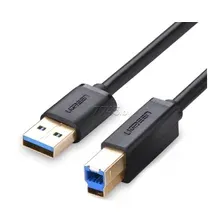 Кабель UGREEN US210-10372 USB 3.0 AM to USB 3.0 BM 2m Black