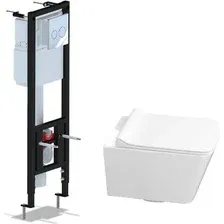 Унитаз подвесной Керамин Тобаго R МЛ Slim + Ани Пласт WCP1310