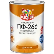 Эмаль Olecolor Для пола ПФ-266 (900г, красно-коричневый)