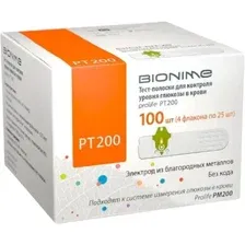 Тест-полоски Bionime PТ 200 (100 шт)