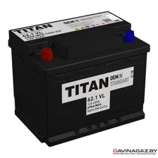 Аккумулятор TITAN STANDART 12V 62Ah 550A (L+) 242х175х190мм