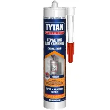 Герметик силикатный Tytan Professional Для каминов 1500C (280мл,черный)