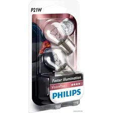 Лампа накаливания Philips P21W VisionPlus 2шт [12498VPB2]