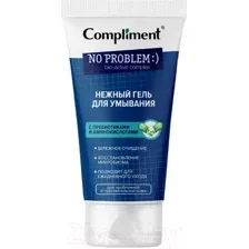 Гель для лица Compliment No problem для умывания с пребиотиками и аминокислотами 200мл