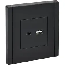 Розетка IEK Forte&Piano FP-U22-D31-K02 (черный)