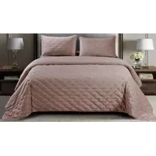 Набор текстиля для спальни Sofi de Marko Иоланта 160х220 / Пок-Ио-Пр-160х220 (пепельно-розовый)
