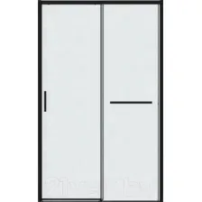 Душевая дверь Grossman Style 130x195 / 100.K33.05.130.21.02 (черный матовый/стекло шиншилла)