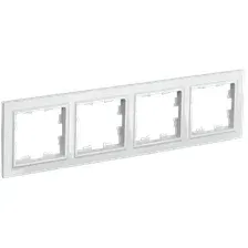 Рамка для выключателей и розеток IEK Brite BR-M42-K01 (белый)