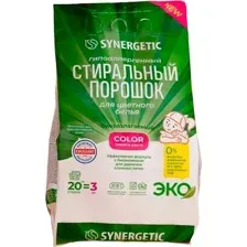 Стиральный порошок Synergetic Color Гипоаллергенный 3 кг