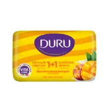 Крем-мыло DURU 1+1 Сочный персик & Знойное манго 80г