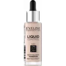 Тональный крем Eveline Cosmetics Liquid Control №005 Ivory инновационный жидкий (32мл)