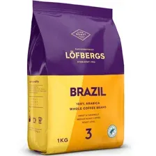 Кофе Lofbergs Brazil зерновой 1 кг