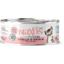 Консервированный корм для кошек Naxos Kitten телятина/свинина 85 г