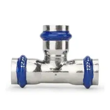 Тройник Varmega Inox Press раструбный 28x28x28 / VM718282828