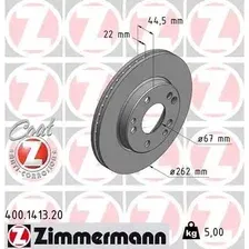 Тормозной диск ZIMMERMANN 400.1413.20 вентилируемый , передняя ось