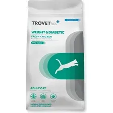 Сухой корм для кошек Trovet Plus Weight & Diabetes Fresh Chicken Свежая курица с избыточным весом/диабетом 2.5 кг