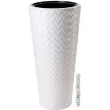 Кашпо Form-Plastic Makata Slim 2850-011 (белый)