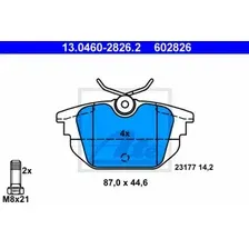 Тормозные колодки дисковые задняя ось ATE 13.0460-2826.2