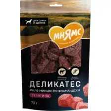 Лакомство для собак Мнямс Филе миньон по-фламандски / 709609 (75г)